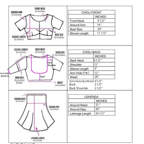 Indian Fuschia/ Plum Pink Lengha in Small - Picture 3 of 12